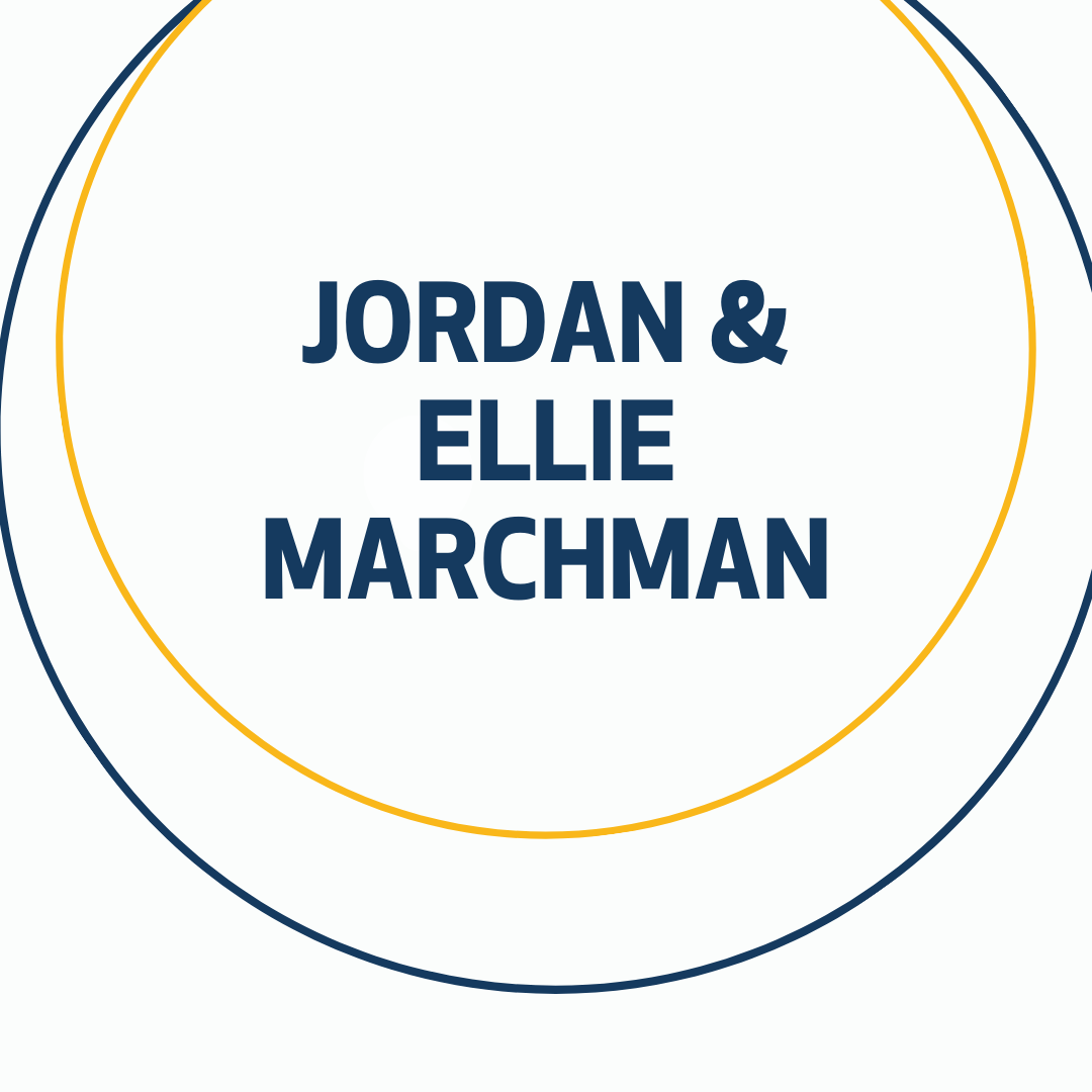 Text reading Jordan and Ellie Marchman